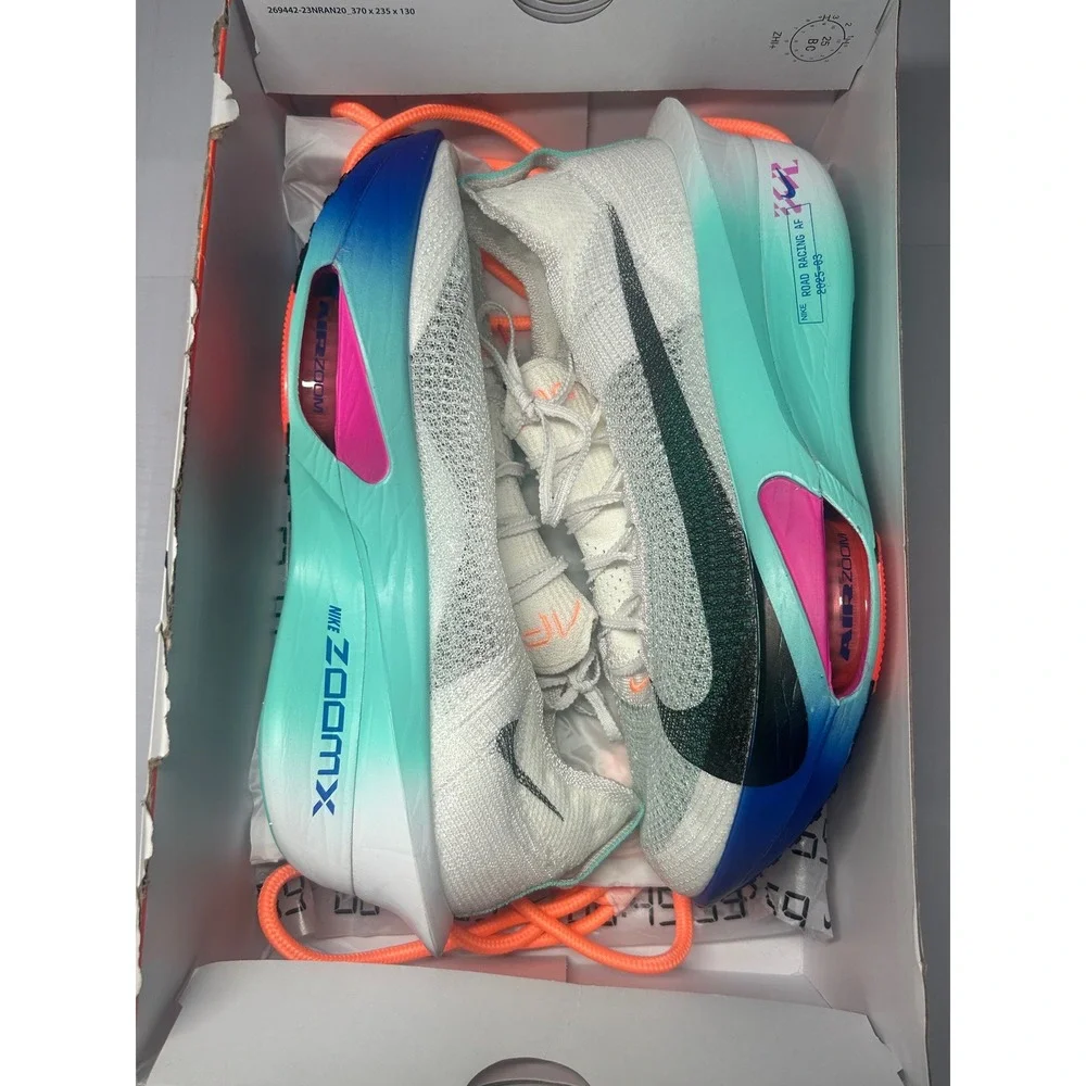 Nike Air Zoom Alphafly Next% 3 Neo Turquoise Size 8 Men FD8311 104 New/No‎ Lid